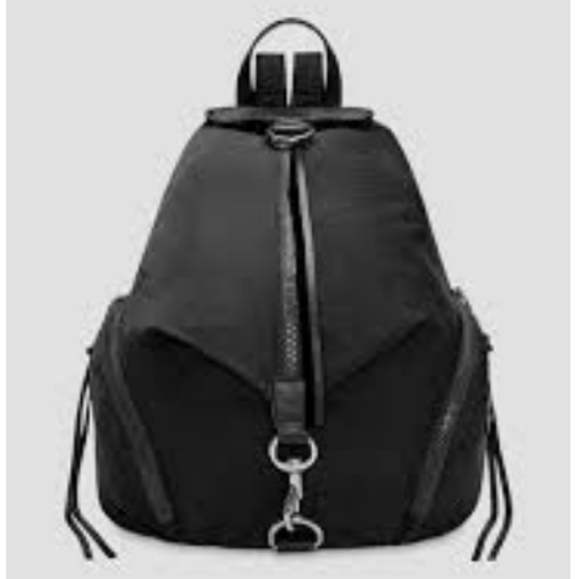 Rebecca Minkoff Handbags - REBECCA MINKOFF "Julian" Steal Blue Nylon & Leather Backpack